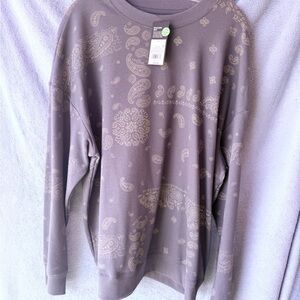 Original Use Paisley Crewneck Sweater in Purple